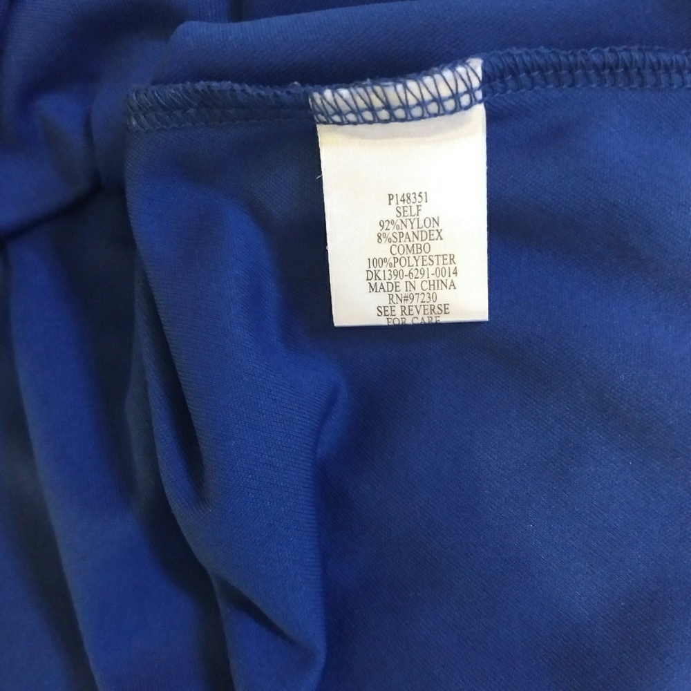 Almost Famous royal blue fit & flare lace dress sz sm *A1 - Picture 6 of 9